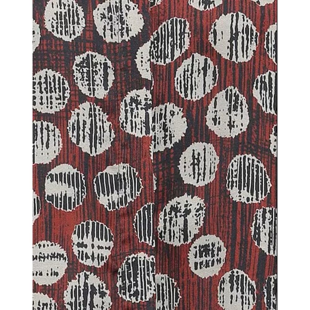 Manila Grace Burgundy Satin Blouse – Multicolor Print - Size 8-10 (TG 40 EU) - Picture 8 of 8